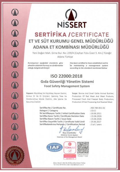 ADANA ISO22000 2018