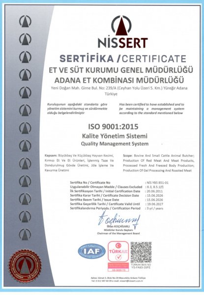 ADANA ISO9001 2015
