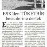 TÜKETBİR Üyesi Besicilere ESK'dan Destek