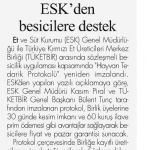 TÜKETBİR Üyesi Besicilere ESK'dan Destek