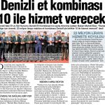 Et ve Süt Kurumu Denizli Et Kombinası Hizmete Açıldı 