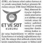 ET VE SÜT KURUMU KARKAS ET SATIŞINA BAŞLADI 