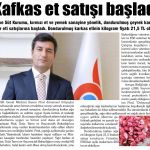 ET VE SÜT KURUMU KARKAS ET SATIŞINA BAŞLADI 