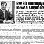 ET VE SÜT KURUMU KARKAS ET SATIŞINA BAŞLADI 