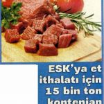 Et ve Süt Piyasalarına ESK Müdahalesi