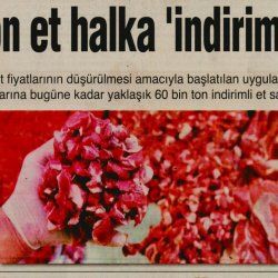 60 Bin Ton Et Halka "İndirimli" Ulaştı