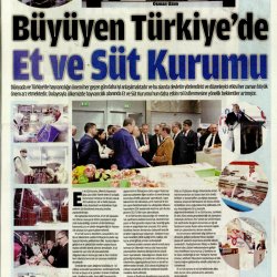 Büyüyen Türkiye'de Et ve Süt Kurumu