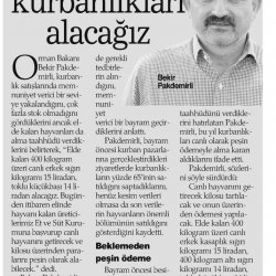 Elde Kalan Kurbanlıkları ESK alacak