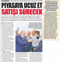 Ucuz Et Satışı Devam Edecek