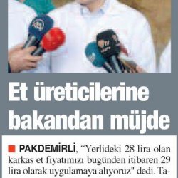 Bakan Pakdemirli'den Besicilere Müjde