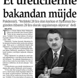 Bakan Pakdemirli'den Besicilere Müjde