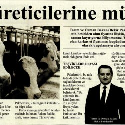 Bakan Pakdemirli'den Besicilere Müjde