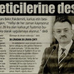 Bakan Pakdemirli'den Besicilere Müjde