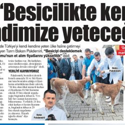 Bakan Pakdemirli'den Besicilere Müjde