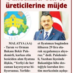 Bakan Pakdemirli'den Besicilere Müjde