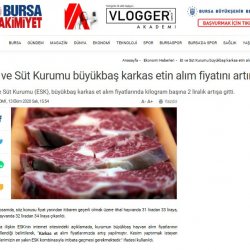 Et ve Süt Kurumundan Üreticiye Destek