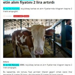 Et ve Süt Kurumundan Üreticiye Destek