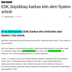 Et ve Süt Kurumundan Üreticiye Destek