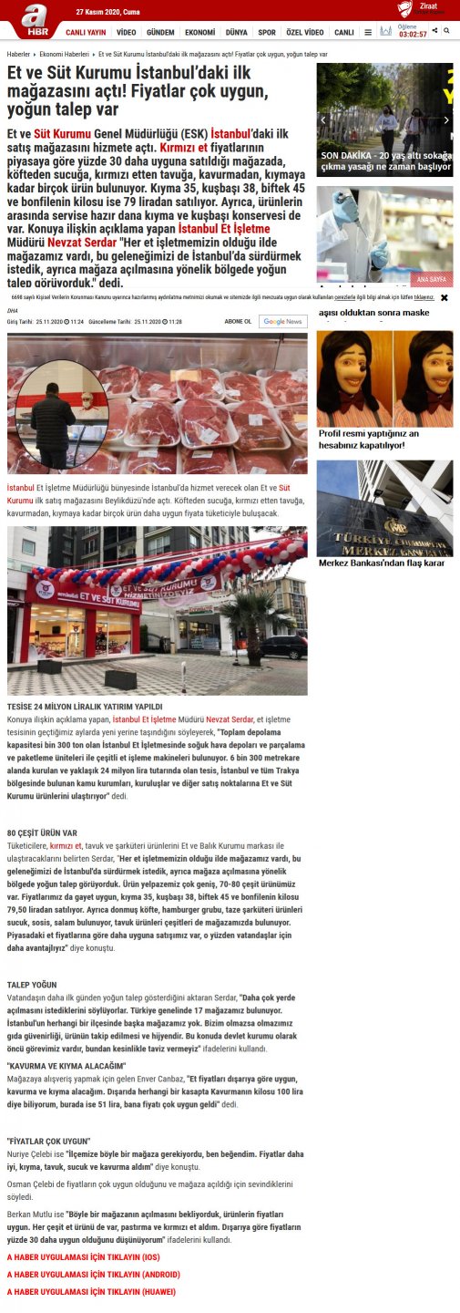 en hizli et sut kurumu istanbul