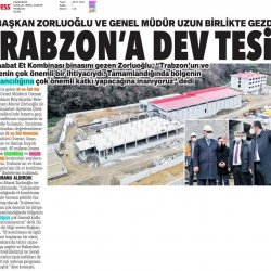 Genel Müdürümüz Sayın Osman UZUN Trabzon Kombinası İnşaatında İncelemelerde Bulundu