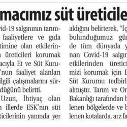 Süt Üreticilerine 1 Milyar Üzerinde Ödeme Yapıldı