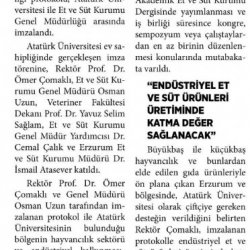 ESK ile Atatürk Üniversitesi Arasında İş Birliği Protokolü İmzalandı