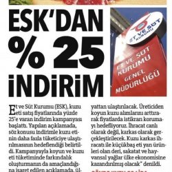 Et ve Süt Kurumundan Kuzu Etinde İndirim