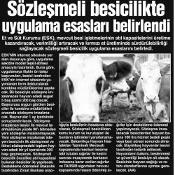 Et ve Süt Kurumu Sözleşmeli Besicilik ile Üreticilere Pazar ve Fiyat Garantisi Sunuyor