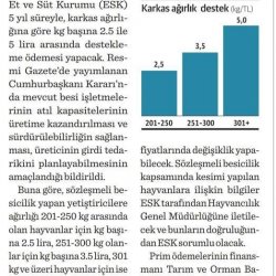 Et ve Süt Kurumu Sözleşmeli Besicilik ile Üreticilere Pazar ve Fiyat Garantisi Sunuyor