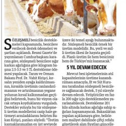 Et ve Süt Kurumu Sözleşmeli Besicilik ile Üreticilere Pazar ve Fiyat Garantisi Sunuyor