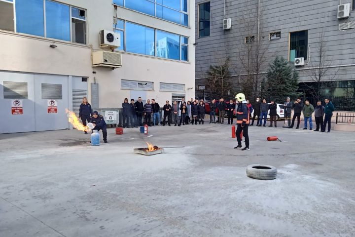 Kurumumuzda Yangın Söndürme Tatbikatı Gerçekleştirildi