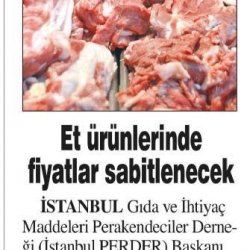 ESK’dan Et Fiyatlarında Ramazan Önlemleri