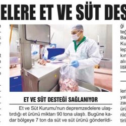 ESK Depremzede Yetiştiricilerden Özel Fiyatla Yaklaşık 3 Bin Hayvan Alımı Yaptı