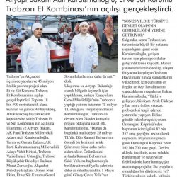 Et ve Süt Kurumu Trabzon Et Kombinası Hizmete Açıldı