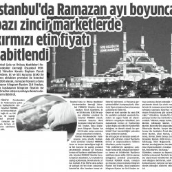 Ramazan'da Et Fiyatları Sabitlendi