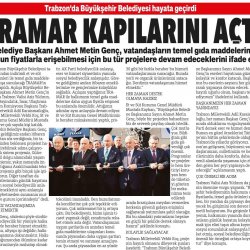 Et ve Süt Kurumu Ürünleri Trabzon'da Tüketici ile Buluşuyor