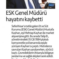 Genel Müdürümüz Mustafa Kayhan'ı Ebedi Aleme Uğurladık