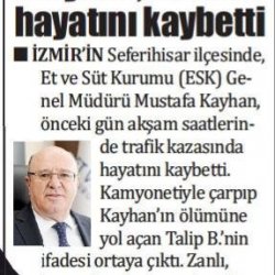 Genel Müdürümüz Mustafa Kayhan'ı Ebedi Aleme Uğurladık
