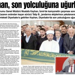 Genel Müdürümüz Mustafa Kayhan'ı Ebedi Aleme Uğurladık