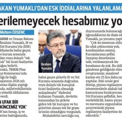 Tarım ve Orman Bakanı İbrahim Yumaklı, Et ve Süt Kurumu Hakkındaki İddialara Açıklık Getirdi