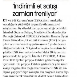 İndirimli Et Satışı Fiyat Artışını Frenliyor