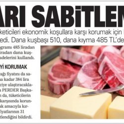 İstanbul ve Ankara'da Kırmızı Et ile Tereyağı Fiyatları Sabitlendi