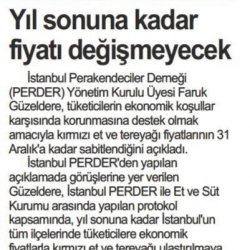 İstanbul ve Ankara'da Kırmızı Et ile Tereyağı Fiyatları Sabitlendi