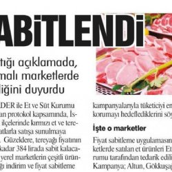 İstanbul ve Ankara'da Kırmızı Et ile Tereyağı Fiyatları Sabitlendi