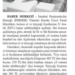 İstanbul ve Ankara'da Kırmızı Et ile Tereyağı Fiyatları Sabitlendi