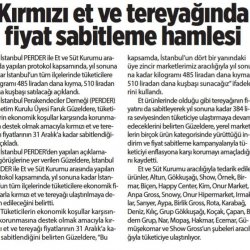 İstanbul ve Ankara'da Kırmızı Et ile Tereyağı Fiyatları Sabitlendi