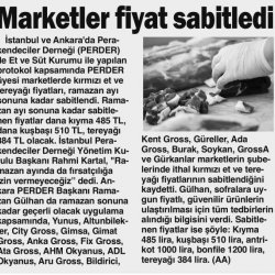 PERDER Üyesi Marketlerden Ramazan Kampanyası