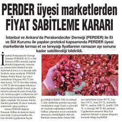 PERDER Üyesi Marketlerden Ramazan Kampanyası