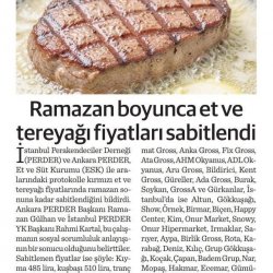 PERDER Üyesi Marketlerden Ramazan Kampanyası