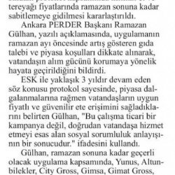 PERDER Üyesi Marketlerden Ramazan Kampanyası